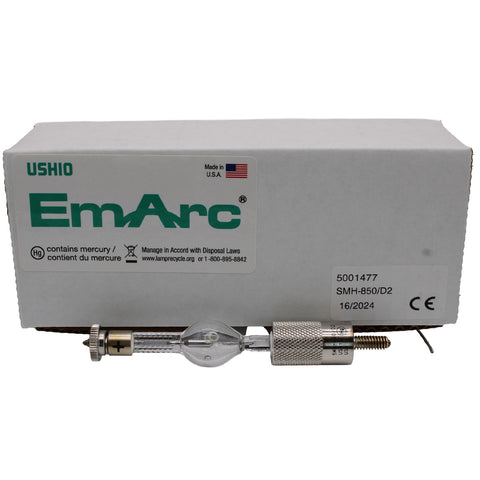 Ushio EmArc SMH-850/D2 Follow Spot & Searchlight Lamp - SMH-850/D2: Precision follow spot and searchlight metal arc discharge lamp for professional stage or search applications.
