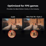 BenQ XL2586X+ 24.1" 600Hz Gaming Monitor - Fast TN Panel, 1ms Response Time, HDMI/DP, PS5/Xbox Compatible