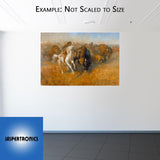 Buffalo Hunt by Andy Thomas - Canvas Giclee Limited Edition Signed & Number 250 - 20 x 30