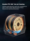 Creality Space Pi Filament Dryer Plus – Dual Spool, 360° PTC Heating, LCD Touch, Fast Settings for 12 Filament Types