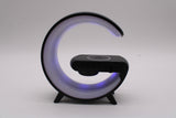 Jaspertronics™ G63 Smart 5-in-1 LED Bluetooth Speaker Alarm Clock - Sound Machine Wireless Charging Station - Black Edition