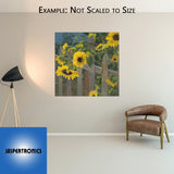 Meadowlark Sunflowers by Tim Breaux - Canvas Giclee Limited Edition Artist Proof 30 - 24 x 24