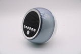 Jaspertronics™ P12 Round Digital Alarm Clock Portable Bluetooth Speaker Dimmable LED Light FM Radio with Timer Function