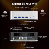 GEEKOM A8 Max Ultimate Performance Mini PC - AMD Ryzen 7 8745HS Computer 32GB DDR5 - 1TB SSD - Windows 11 Pro