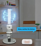 Jaspertronics™ 15W 254nm Germicidal UVC Light Bulb - 120V UV-C CFL standard USA E26 E27 Lamp socket - Available with or without O3 Technology