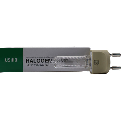 Ushio EGR 750W 120V Halogen Stage/Studio Lamp JS120V750WC G22, 3200K, 21000 lm, 200hr - 1000282