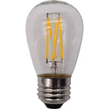 Jaspertronics™ 16-Pack Outdoor S14 LED Replacement Bulbs - 2700K Warm White, Shatterproof, Waterproof, E26 Base, Energy-Efficient for Marquees, Signs, Accent & Decorative String Lights