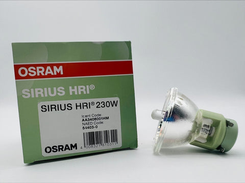 Osram Sirius HRI 230 W Moving Head Light Discharge Lamp - 54403 230W 7R