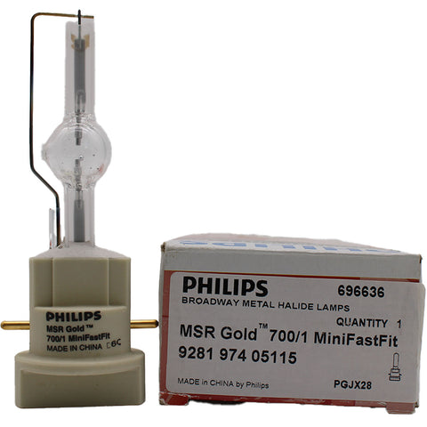 MSR Gold™ 700/1 MiniFastFit Philips 292565 700 Watts Entertainment Lamp