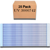 25 pack of the Ushio Indiglow LED T8 15W black light lamp for special effects, model 3000742.