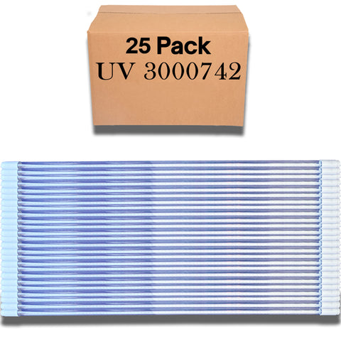 25 pack of the Ushio Indiglow LED T8 15W black light lamp for special effects, model 3000742.