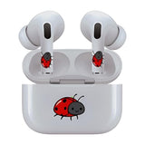 Jaspertronics™ AirSkins - Stylish & Durable Decals for AirPods Pro & Pro 2, Lady Bug Design Earbuds & Case Skin, Scratch-Resistant, Precision Fit, Wireless Charging Friendly, Easy Application - 58 Designs Available