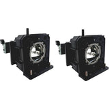 AL™ Series Lamp & Housing Twin Pack for The Panasonic PT-DX100W (TWIN PACK) Projector - 90 Day Warranty