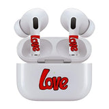 Jaspertronics™ AirSkins - Stylish & Durable Decals for AirPods Pro & Pro 2, Love Design Earbuds & Case Skin, Scratch-Resistant, Precision Fit, Wireless Charging Friendly, Easy Application - 58 Designs Available