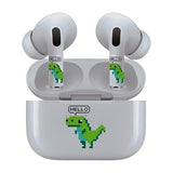 Jaspertronics™ AirSkins - Stylish & Durable Decals for AirPods 4, T Rex Design Earbuds & Case Skin, Scratch-Resistant, Precision Fit, Wireless Charging Friendly, Easy Application - 58 Designs Available