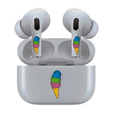 Jaspertronics™ AirSkins - Stylish & Durable Decals for AirPods Pro & Pro 2, Ice Cream Cone Design Earbuds & Case Skin, Scratch-Resistant, Precision Fit, Wireless Charging Friendly, Easy Application - 58 Designs Available