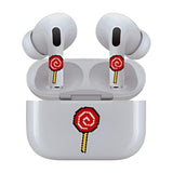 Jaspertronics™ AirSkins - Stylish & Durable Decals for AirPods Pro & Pro 2, LoliPop Design Earbuds & Case Skin, Scratch-Resistant, Precision Fit, Wireless Charging Friendly, Easy Application - 58 Designs Available