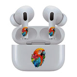 Jaspertronics™ AirSkins - Stylish & Durable Decals for AirPods Pro & Pro 2, Parrot Design Earbuds & Case Skin, Scratch-Resistant, Precision Fit, Wireless Charging Friendly, Easy Application - 58 Designs Available