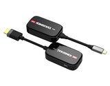 Jaspertronics™ Wireless HDMI Transmitter and Receiver, Extender for Streaming Video and Audio, AirLink Dongle HD Display Kit - Type C