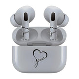 Jaspertronics™ AirSkins - Stylish & Durable Decals for AirPods Pro & Pro 2, Heart Jesus Design Earbuds & Case Skin, Scratch-Resistant, Precision Fit, Wireless Charging Friendly, Easy Application - 58 Designs Available