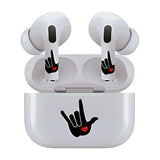 Jaspertronics™ AirSkins - Stylish & Durable Decals for AirPods Pro & Pro 2, Love Symbol Design Earbuds & Case Skin, Scratch-Resistant, Precision Fit, Wireless Charging Friendly, Easy Application - 58 Designs Available