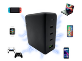 Jaspertronics™ Powerful 150W USB C Fast Charger - Convenient 4 Port Portable Fast Wall Charger