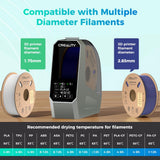 Creality Space Pi Filament Dryer, 1.75/2.85mm, LCD Touch, 360° Hot-Air, 48hr Timer, 113–158°F, 3D Printer Spool Dry Box
