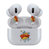 Jaspertronics™ AirSkins - Stylish & Durable Decals for AirPods Pro & Pro 2, Boom Design Earbuds & Case Skin, Scratch-Resistant, Precision Fit, Wireless Charging Friendly, Easy Application - 58 Designs Available
