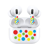 Jaspertronics™ AirSkins - Stylish & Durable Decals for AirPods 3, Polka Dot Design Earbuds & Case Skin, Scratch-Resistant, Precision Fit, Wireless Charging Friendly, Easy Application - 58 Designs Available