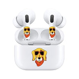 Jaspertronics™ AirSkins - Stylish & Durable Decals for AirPods Pro & Pro 2, Dog With Sunglasses Design Earbuds & Case Skin, Scratch-Resistant, Precision Fit, Wireless Charging Friendly, Easy Application - 58 Designs Available