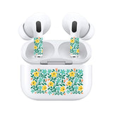 Jaspertronics™ AirSkins - Stylish & Durable Decals for AirPods 4, Yellow Flowers Design Earbuds & Case Skin, Scratch-Resistant, Precision Fit, Wireless Charging Friendly, Easy Application - 58 Designs Available