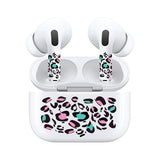 Jaspertronics™ AirSkins - Stylish & Durable Decals for AirPods Pro & Pro 2, Colorful Leopard Print Design Earbuds & Case Skin, Scratch-Resistant, Precision Fit, Wireless Charging Friendly, Easy Application - 58 Designs Available