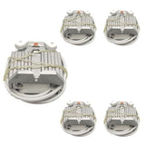 5 Pack of GX9.5 GY9.5 Lamp Holder M-123 - High Power 1200W Stage Light Socket, Heat Resistant Lamp Base for Moving Head, Xenon, and Halogen Lamps with 30cm Cable, Aluminum Alloy Shell - 250V 8A
