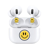Jaspertronics™ AirSkins - Stylish & Durable Decals for AirPods Pro & Pro 2, Smiley Face Design Earbuds & Case Skin, Scratch-Resistant, Precision Fit, Wireless Charging Friendly, Easy Application - 58 Designs Available