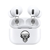 Jaspertronics™ AirSkins - Stylish & Durable Decals for AirPods 4, Skeleton Gamer Design Earbuds & Case Skin, Scratch-Resistant, Precision Fit, Wireless Charging Friendly, Easy Application - 58 Designs Available