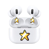 Jaspertronics™ AirSkins - Stylish & Durable Decals for AirPods Pro & Pro 2, Star Design Earbuds & Case Skin, Scratch-Resistant, Precision Fit, Wireless Charging Friendly, Easy Application - 58 Designs Available