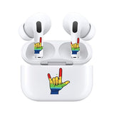 Jaspertronics™ AirSkins - Stylish & Durable Decals for AirPods 4, Pride Love Design Earbuds & Case Skin, Scratch-Resistant, Precision Fit, Wireless Charging Friendly, Easy Application - 58 Designs Available