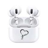 Jaspertronics™ AirSkins - Stylish & Durable Decals for AirPods Pro & Pro 2, Heart Jesus Design Earbuds & Case Skin, Scratch-Resistant, Precision Fit, Wireless Charging Friendly, Easy Application - 58 Designs Available