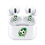 Jaspertronics™ AirSkins - Stylish & Durable Decals for AirPods 4, Soccer Ball Design Earbuds & Case Skin, Scratch-Resistant, Precision Fit, Wireless Charging Friendly, Easy Application - 58 Designs Available