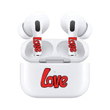 Jaspertronics™ AirSkins - Stylish & Durable Decals for AirPods Pro & Pro 2, Love Design Earbuds & Case Skin, Scratch-Resistant, Precision Fit, Wireless Charging Friendly, Easy Application - 58 Designs Available