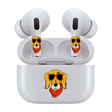 Jaspertronics™ AirSkins - Stylish & Durable Decals for AirPods Pro & Pro 2, Dog With Sunglasses Design Earbuds & Case Skin, Scratch-Resistant, Precision Fit, Wireless Charging Friendly, Easy Application - 58 Designs Available