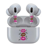 Jaspertronics™ AirSkins - Stylish & Durable Decals for AirPods Pro & Pro 2, Leopard Print Lips Design Earbuds & Case Skin, Scratch-Resistant, Precision Fit, Wireless Charging Friendly, Easy Application - 58 Designs Available