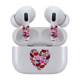 Jaspertronics™ AirSkins - Stylish & Durable Decals for AirPods Pro & Pro 2, Heart Lips Design Earbuds & Case Skin, Scratch-Resistant, Precision Fit, Wireless Charging Friendly, Easy Application - 58 Designs Available