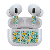 Jaspertronics™ AirSkins - Stylish & Durable Decals for AirPods 4, Yellow Flowers Design Earbuds & Case Skin, Scratch-Resistant, Precision Fit, Wireless Charging Friendly, Easy Application - 58 Designs Available