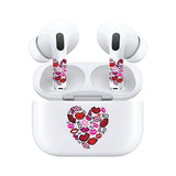 Jaspertronics™ AirSkins - Stylish & Durable Decals for AirPods Pro & Pro 2, Heart Lips Design Earbuds & Case Skin, Scratch-Resistant, Precision Fit, Wireless Charging Friendly, Easy Application - 58 Designs Available
