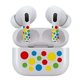 Jaspertronics™ AirSkins - Stylish & Durable Decals for AirPods 3, Polka Dot Design Earbuds & Case Skin, Scratch-Resistant, Precision Fit, Wireless Charging Friendly, Easy Application - 58 Designs Available