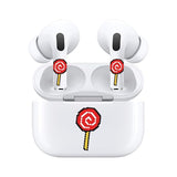Jaspertronics™ AirSkins - Stylish & Durable Decals for AirPods Pro & Pro 2, LoliPop Design Earbuds & Case Skin, Scratch-Resistant, Precision Fit, Wireless Charging Friendly, Easy Application - 58 Designs Available