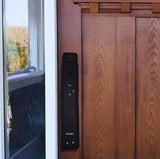 Dalton P90 Smart Lock - 3D Face & Finger Vein Recognition, Biometric Fingerprint, WiFi, PIN Code, IC Card, Key & App Access, Alexa/Google Compatible, Anti-Pry Alarm, Durable Aluminum Alloy - Black