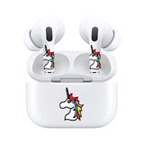 Jaspertronics™ AirSkins - Stylish & Durable Decals for AirPods 4, Unicorn Design Earbuds & Case Skin, Scratch-Resistant, Precision Fit, Wireless Charging Friendly, Easy Application - 58 Designs Available