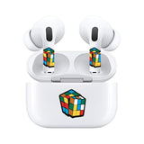 Jaspertronics™ AirSkins - Stylish & Durable Decals for AirPods 4, Rubix Cube Design Earbuds & Case Skin, Scratch-Resistant, Precision Fit, Wireless Charging Friendly, Easy Application - 58 Designs Available